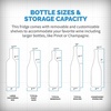image:imageNewAir 10 Wine Fridge for 6 Bottles  Freestanding Wine Cooler Refrigerator with Glass Door  Compact Countertop Storage with Precision Cooling amp Quiet Operation  Black6 bottles
