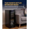 image:imageNewAir 10 Wine Fridge for 6 Bottles  Freestanding Wine Cooler Refrigerator with Glass Door  Compact Countertop Storage with Precision Cooling amp Quiet Operation  Black12 Bottle