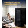 image:imageNewAir 10 Wine Fridge for 6 Bottles  Freestanding Wine Cooler Refrigerator with Glass Door  Compact Countertop Storage with Precision Cooling amp Quiet Operation  Black12 Bottle