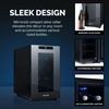 image:imageNewAir 10 Wine Fridge for 6 Bottles  Freestanding Wine Cooler Refrigerator with Glass Door  Compact Countertop Storage with Precision Cooling amp Quiet Operation  Black8 bottles