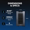image:imageNewAir 10 Wine Fridge for 6 Bottles  Freestanding Wine Cooler Refrigerator with Glass Door  Compact Countertop Storage with Precision Cooling amp Quiet Operation  Black8 bottles