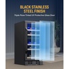 image:imageNewAir 15 Dual Zone Wine Fridge for 29 Bottles  BuiltIn or Freestanding Wine Cooler Refrigerator with Glass Door  Precision Cooling amp Wood Shelves for Red and White Wines  Black Stainless SteelBlack Stainless Steel