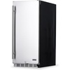 image:imageNewAir 15 Outdoor Beverage Fridge  Freestanding or BuiltIn Under counter Refrigerator for Outside Patio  Weatherproof Outdoor Fridge for 90 Cans with Detachable Castors  Stainless Steel
