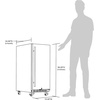 image:imageNewAir 15 Outdoor Beverage Fridge  Freestanding or BuiltIn Under counter Refrigerator for Outside Patio  Weatherproof Outdoor Fridge for 90 Cans with Detachable Castors  Stainless Steel