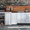image:imageNewAir 15 Outdoor Beverage Fridge  Freestanding or BuiltIn Under counter Refrigerator for Outside Patio  Weatherproof Outdoor Fridge for 90 Cans with Detachable Castors  Stainless Steel