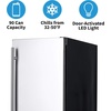 image:imageNewAir 15 Outdoor Beverage Fridge  Freestanding or BuiltIn Under counter Refrigerator for Outside Patio  Weatherproof Outdoor Fridge for 90 Cans with Detachable Castors  Stainless Steel