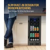 image:imageNewAir 15 Single Zone Beverage amp Wine Fridge  Beverage amp Wine Refrigerator for 33 Bottles  80 Cans  Freestanding or BuiltIn Under Counter Mini Fridge for Beer Wine amp Soda  Black Stainless SteelBlack Stainless Steel