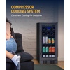 image:imageNewAir 15 Single Zone Beverage amp Wine Fridge  Beverage amp Wine Refrigerator for 33 Bottles  80 Cans  Freestanding or BuiltIn Under Counter Mini Fridge for Beer Wine amp Soda  Black Stainless SteelBlack Stainless Steel