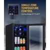 image:imageNewAir 15 Single Zone Beverage amp Wine Fridge  Beverage amp Wine Refrigerator for 33 Bottles  80 Cans  Freestanding or BuiltIn Under Counter Mini Fridge for Beer Wine amp Soda  Black Stainless SteelBlack Stainless Steel