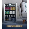 image:imageNewAir 160 Can Beverage Refrigerator  Freestanding Small Mini Fridge for Bedroom Home Bar or Living Room  SplitShelf Storage Digital Thermostat amp LED Light  Stainless Steel160 cans
