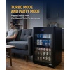 image:imageNewAir 160 Can Beverage Refrigerator  Freestanding Small Mini Fridge for Bedroom Home Bar or Living Room  SplitShelf Storage Digital Thermostat amp LED Light  Stainless Steel125 cans