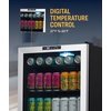 image:imageNewAir 160 Can Beverage Refrigerator  Freestanding Small Mini Fridge for Bedroom Home Bar or Living Room  SplitShelf Storage Digital Thermostat amp LED Light  Stainless Steel160 cans