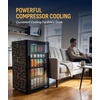 image:imageNewAir 160 Can Beverage Refrigerator  Freestanding Small Mini Fridge for Bedroom Home Bar or Living Room  SplitShelf Storage Digital Thermostat amp LED Light  Stainless Steel126 cans