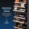 image:imageNewAir 17 Wine Fridge for 24 Bottles  Freestanding Wine Cooler Refrigerator with Glass Door  Quiet Compressor Cooling Adjustable Metal Racks amp LED Light  Black56 bottle
