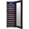 image:imageNewAir 17 Wine Fridge for 24 Bottles  Freestanding Wine Cooler Refrigerator with Glass Door  Quiet Compressor Cooling Adjustable Metal Racks amp LED Light  Black56 bottle