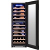 image:imageNewAir 17 Wine Fridge for 24 Bottles  Freestanding Wine Cooler Refrigerator with Glass Door  Quiet Compressor Cooling Adjustable Metal Racks amp LED Light  Black56 bottle