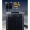 image:imageNewAir 17 Wine Fridge for 24 Bottles  Freestanding Wine Cooler Refrigerator with Glass Door  Quiet Compressor Cooling Adjustable Metal Racks amp LED Light  Black51 Bottle