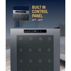 image:imageNewAir 17 Wine Fridge for 24 Bottles  Freestanding Wine Cooler Refrigerator with Glass Door  Quiet Compressor Cooling Adjustable Metal Racks amp LED Light  Black24 Bottle