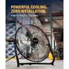 image:imageNewAir 18 2in1 High Velocity Fan Floor or Wall Mounted  WeatherResistant with 4000 CFM Airflow 3 Speeds and HeavyDuty Blades  Fan for Garage Workshop Patio amp Outdoor UseWall Mounted Indoor