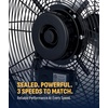 image:imageNewAir 18 2in1 High Velocity Fan Floor or Wall Mounted  WeatherResistant with 4000 CFM Airflow 3 Speeds and HeavyDuty Blades  Fan for Garage Workshop Patio amp Outdoor Use2In1