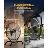 image:imageNewAir 18 2in1 High Velocity Fan Floor or Wall Mounted  WeatherResistant with 4000 CFM Airflow 3 Speeds and HeavyDuty Blades  Fan for Garage Workshop Patio amp Outdoor Use2In1