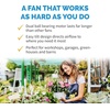 image:imageNewAir 18 2in1 High Velocity Fan Floor or Wall Mounted  WeatherResistant with 4000 CFM Airflow 3 Speeds and HeavyDuty Blades  Fan for Garage Workshop Patio amp Outdoor UseWall Mounted