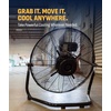 image:imageNewAir 18 2in1 High Velocity Fan Floor or Wall Mounted  WeatherResistant with 4000 CFM Airflow 3 Speeds and HeavyDuty Blades  Fan for Garage Workshop Patio amp Outdoor UseWall Mounted Indoor