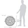 image:imageNewAir 18 2in1 High Velocity Fan Floor or Wall Mounted  WeatherResistant with 4000 CFM Airflow 3 Speeds and HeavyDuty Blades  Fan for Garage Workshop Patio amp Outdoor UseWall Mounted