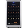 image:imageNewAir 19 Wine Fridge for 23 Bottles  Freestanding Wine Cooler Refrigerator with Glass Door  Quiet Compressor Cooling amp Digital Thermostat  Stainless SteelStainless Steel