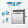 image:imageNewAir 19 Wine Fridge for 23 Bottles  Freestanding Wine Cooler Refrigerator with Glass Door  Quiet Compressor Cooling amp Digital Thermostat  Stainless SteelStainless Steel