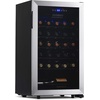 image:imageNewAir 19 Wine Fridge for 23 Bottles  Freestanding Wine Cooler Refrigerator with Glass Door  Quiet Compressor Cooling amp Digital Thermostat  Stainless SteelStainless Steel