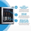 image:imageNewAir 19 Wine Fridge for 23 Bottles  Freestanding Wine Cooler Refrigerator with Glass Door  Quiet Compressor Cooling amp Digital Thermostat  Stainless SteelStainless Steel