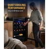 image:imageNewAir 19 Wine Fridge for 23 Bottles  Freestanding Wine Cooler Refrigerator with Glass Door  Quiet Compressor Cooling amp Digital Thermostat  Stainless SteelStainless Steel