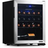 image:imageNewAir 19 Wine Fridge for 23 Bottles  Freestanding Wine Cooler Refrigerator with Glass Door  Quiet Compressor Cooling amp Digital Thermostat  Stainless SteelStainless Steel