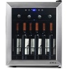 image:imageNewAir 19 Wine Fridge for 23 Bottles  Freestanding Wine Cooler Refrigerator with Glass Door  Quiet Compressor Cooling amp Digital Thermostat  Stainless SteelStainless Steel