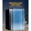 image:imageNewAir 20 Dual Zone Wine Fridge for 33 Bottles  Freestanding Wine Cooler Refrigerator with Glass Door  Mirrored Shadow Door amp Quiet Compressor Cooling  Black