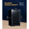 image:imageNewAir 20 Dual Zone Wine Fridge for 33 Bottles  Freestanding Wine Cooler Refrigerator with Glass Door  Mirrored Shadow Door amp Quiet Compressor Cooling  Black