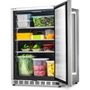 image:imageNewAir 24 Commercial Builtin or Under Counter Refrigerator  53 Cu Ft Weatherproof Outdoor Fridge for Patio Indoor amp Commercial Use  Stainless Steel