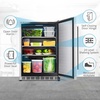 image:imageNewAir 24 Commercial Builtin or Under Counter Refrigerator  53 Cu Ft Weatherproof Outdoor Fridge for Patio Indoor amp Commercial Use  Stainless Steel
