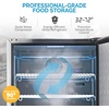 image:imageNewAir 24 Commercial Builtin or Under Counter Refrigerator  53 Cu Ft Weatherproof Outdoor Fridge for Patio Indoor amp Commercial Use  Stainless Steel