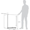 image:imageNewAir 24 Commercial Builtin or Under Counter Refrigerator  53 Cu Ft Weatherproof Outdoor Fridge for Patio Indoor amp Commercial Use  Stainless Steel