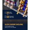 image:imageNewAir 24 Dual Zone Beverage Refrigerator amp Wine Cooler for 18 Bottles amp 60 Cans  Freestanding or BuiltIn Under Counter Mini Fridge for Beer Wine and Soda  Stainless Steel18 Bottle  60 Can