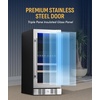 image:imageNewAir 24 Dual Zone Beverage Refrigerator amp Wine Cooler for 18 Bottles amp 60 Cans  Freestanding or BuiltIn Under Counter Mini Fridge for Beer Wine and Soda  Stainless Steel9 Bottle  48 Can