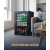 image:imageNewAir 24 Dual Zone Beverage Refrigerator amp Wine Cooler for 18 Bottles amp 60 Cans  Freestanding or BuiltIn Under Counter Mini Fridge for Beer Wine and Soda  Stainless Steel90 Can