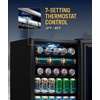 image:imageNewAir 24 Dual Zone Beverage Refrigerator amp Wine Cooler for 18 Bottles amp 60 Cans  Freestanding or BuiltIn Under Counter Mini Fridge for Beer Wine and Soda  Stainless Steel126 Can