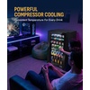 image:imageNewAir 24 Dual Zone Beverage Refrigerator amp Wine Cooler for 18 Bottles amp 60 Cans  Freestanding or BuiltIn Under Counter Mini Fridge for Beer Wine and Soda  Stainless Steel126 Can
