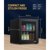 image:imageNewAir 24 Dual Zone Beverage Refrigerator amp Wine Cooler for 18 Bottles amp 60 Cans  Freestanding or BuiltIn Under Counter Mini Fridge for Beer Wine and Soda  Stainless Steel60 Can