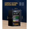 image:imageNewAir 24 Dual Zone Beverage Refrigerator amp Wine Cooler for 18 Bottles amp 60 Cans  Freestanding or BuiltIn Under Counter Mini Fridge for Beer Wine and Soda  Stainless Steel126 Can