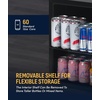image:imageNewAir 24 Dual Zone Beverage Refrigerator amp Wine Cooler for 18 Bottles amp 60 Cans  Freestanding or BuiltIn Under Counter Mini Fridge for Beer Wine and Soda  Stainless Steel60 Can