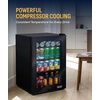 image:imageNewAir 24 Dual Zone Beverage Refrigerator amp Wine Cooler for 18 Bottles amp 60 Cans  Freestanding or BuiltIn Under Counter Mini Fridge for Beer Wine and Soda  Stainless Steel90 Can